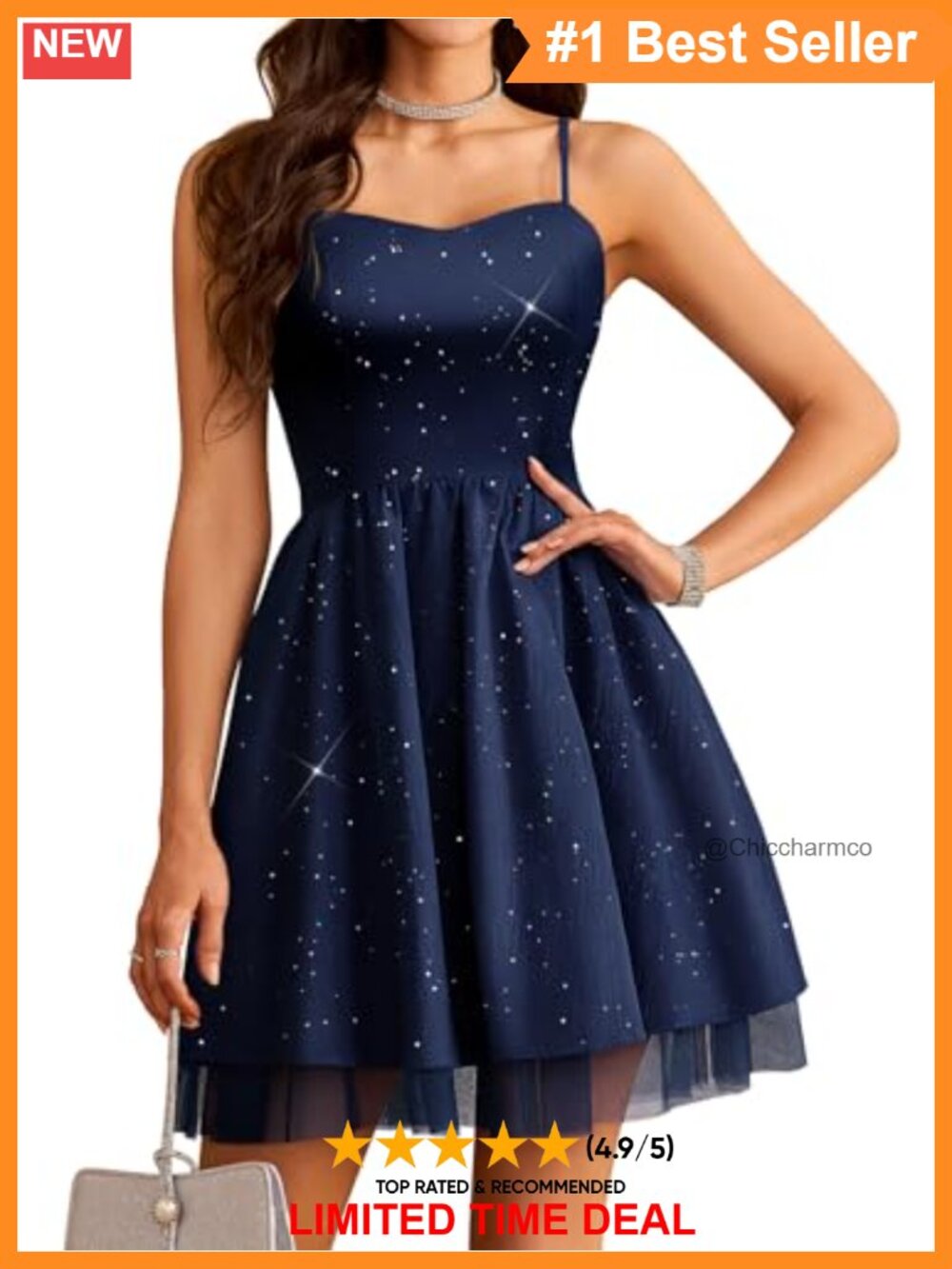 Sequin Tulle Short Homecoming Cocktail Prom Dress